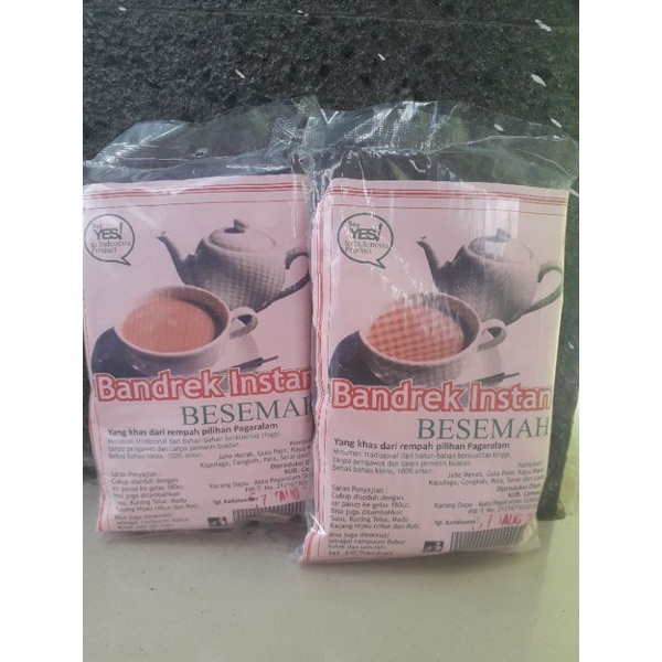 

Minuman herbal bandrek instan besemah pagar alam