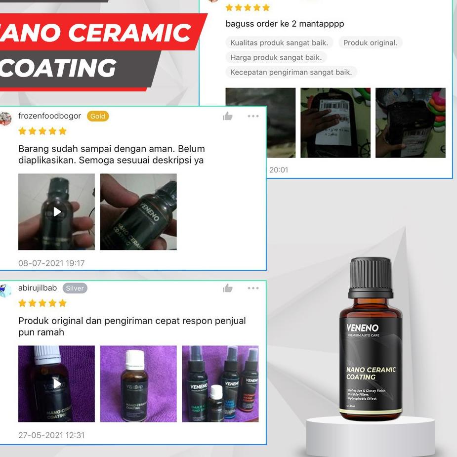 ◄ Veneno Nano Ceramic Coating - Efek Daun Talas Dan Ultra Paint Protection ▲