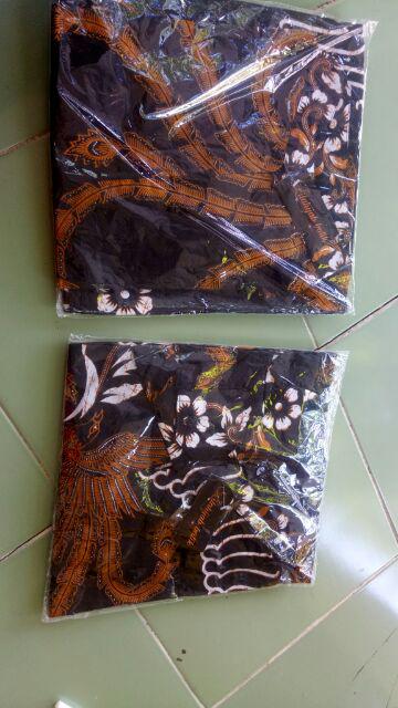 Baju Batik Sarimbit Set Gamis Jumbo Couple Nirina / Pagarwangi Couple / New Sriwedari Jumbo Couple