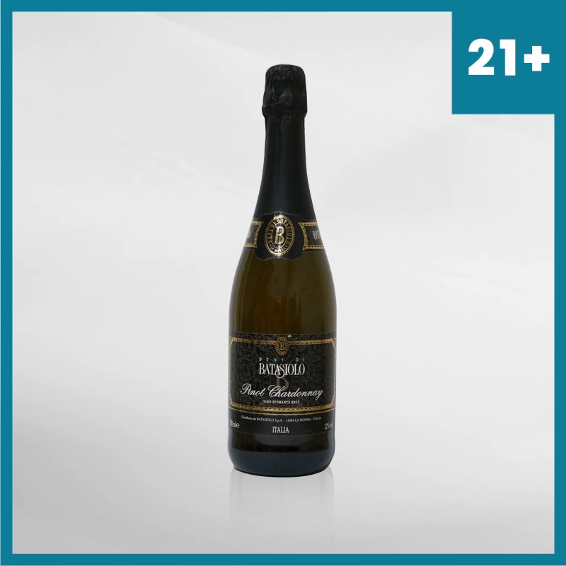 Batasiolo Pinot Chardonnay Spumante Brut 750 Ml ( Original &amp; Resmi By Vinyard )