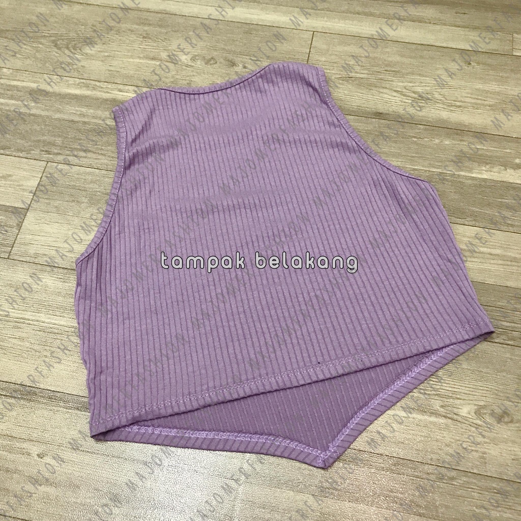 MAJOMER ® | HONEY KNIT RIB TANK TOP - CROP TOP KOREA