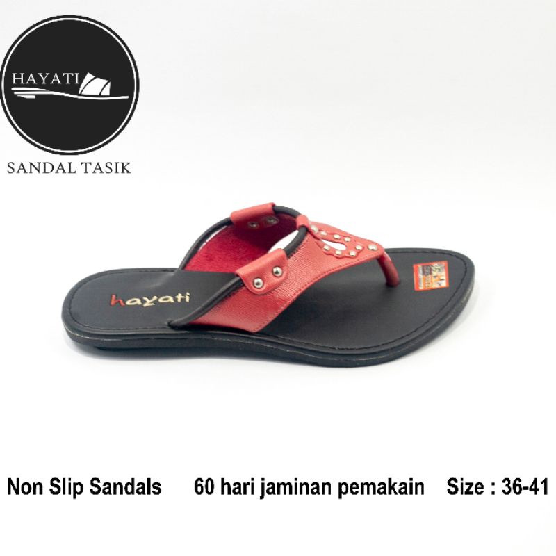 Sendal Wanita Sandal Anti Slip Sandal Hayati Tiboerit Sandal Tasik