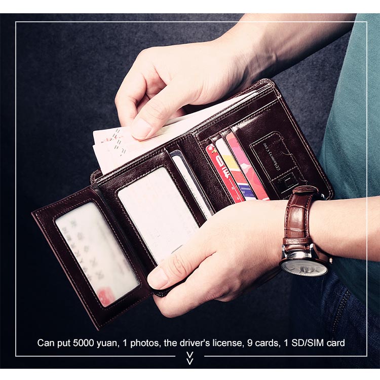 Dompet Pria Bahan Kulit Rhodey  MBQ0096 Original Elegan Wallet