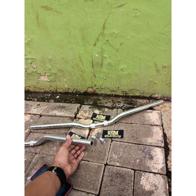 Stang stir herex RZR aluminium Alloy asli set adaptor Jalu stir/stir RZR/ Satria fu
