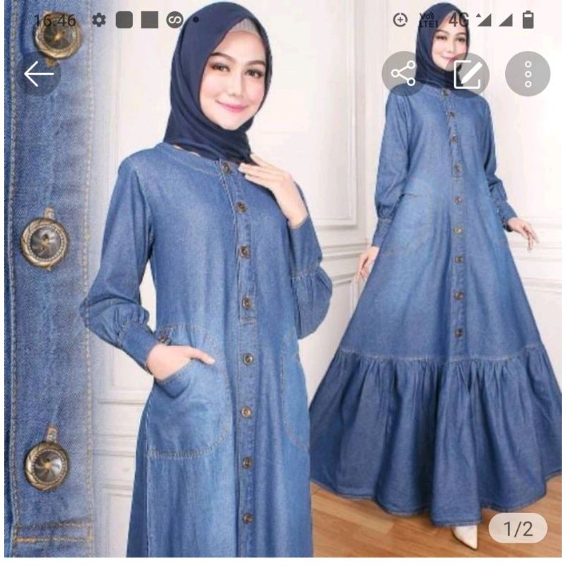 GAMIS JEANS UMPAK//GAMIS JEANS TERBARU//GAMIS JEANS TERLARIS//GAMIS JEANS WANITA//GAMIS JEANS  IMPOR