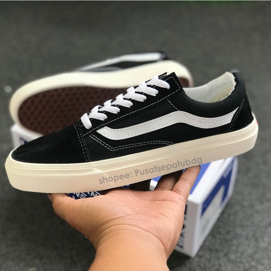 (BAYAR DI TEMPAT) VANS OLDSKOOL OG LX BLACK WHITE