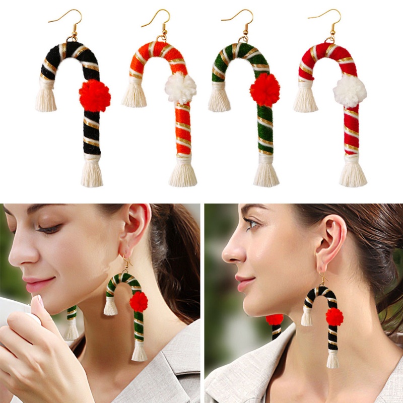 Siy Anting Tusuk Bentuk Tongkat 4 Warna Untuk Wanita