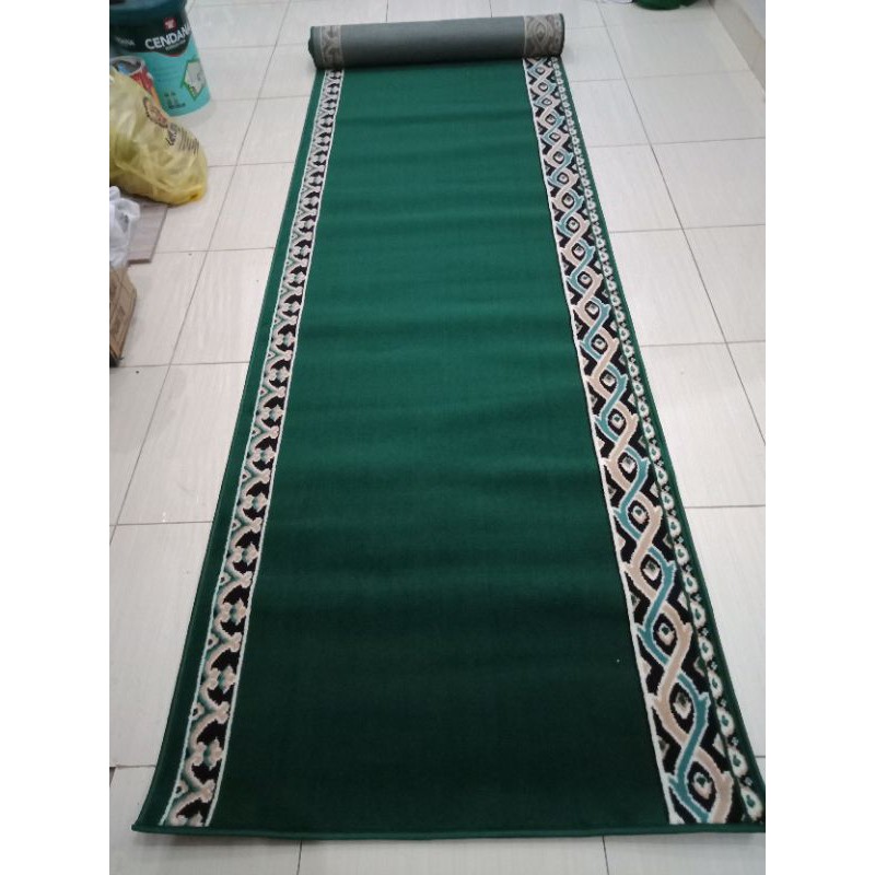 Karpet Sajadah Roll Masjid Musholla Permadani Ukuran 105x570 cm Untuk 10 Orang Kualitas Premium