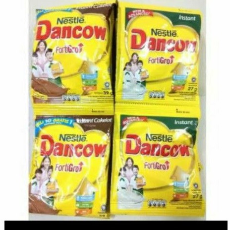 

Dancow fortigro susu instan putih / coklat