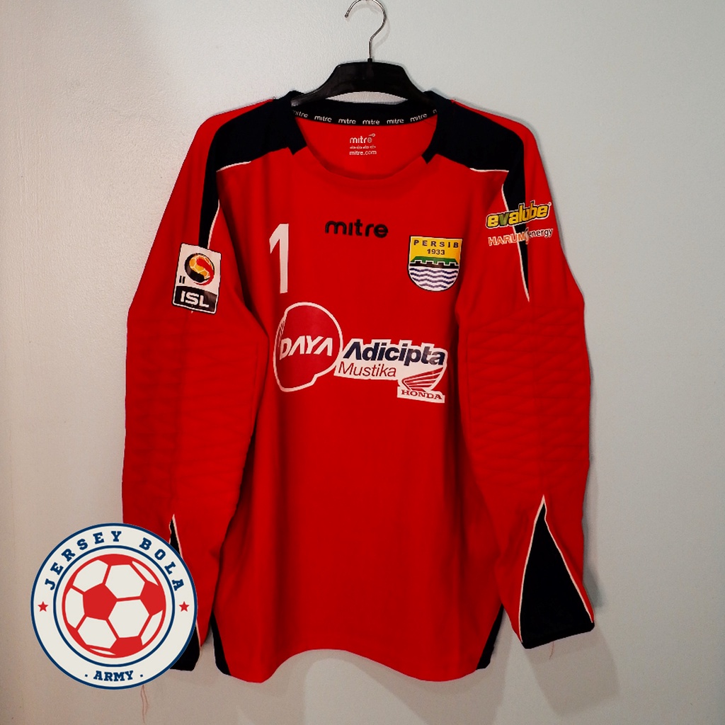 JERSEY BOLA PERSIB BANDUNG 2011 2012 GOALKEEPER KIPER ORIGINAL NNS JENDRI PITOY RARE