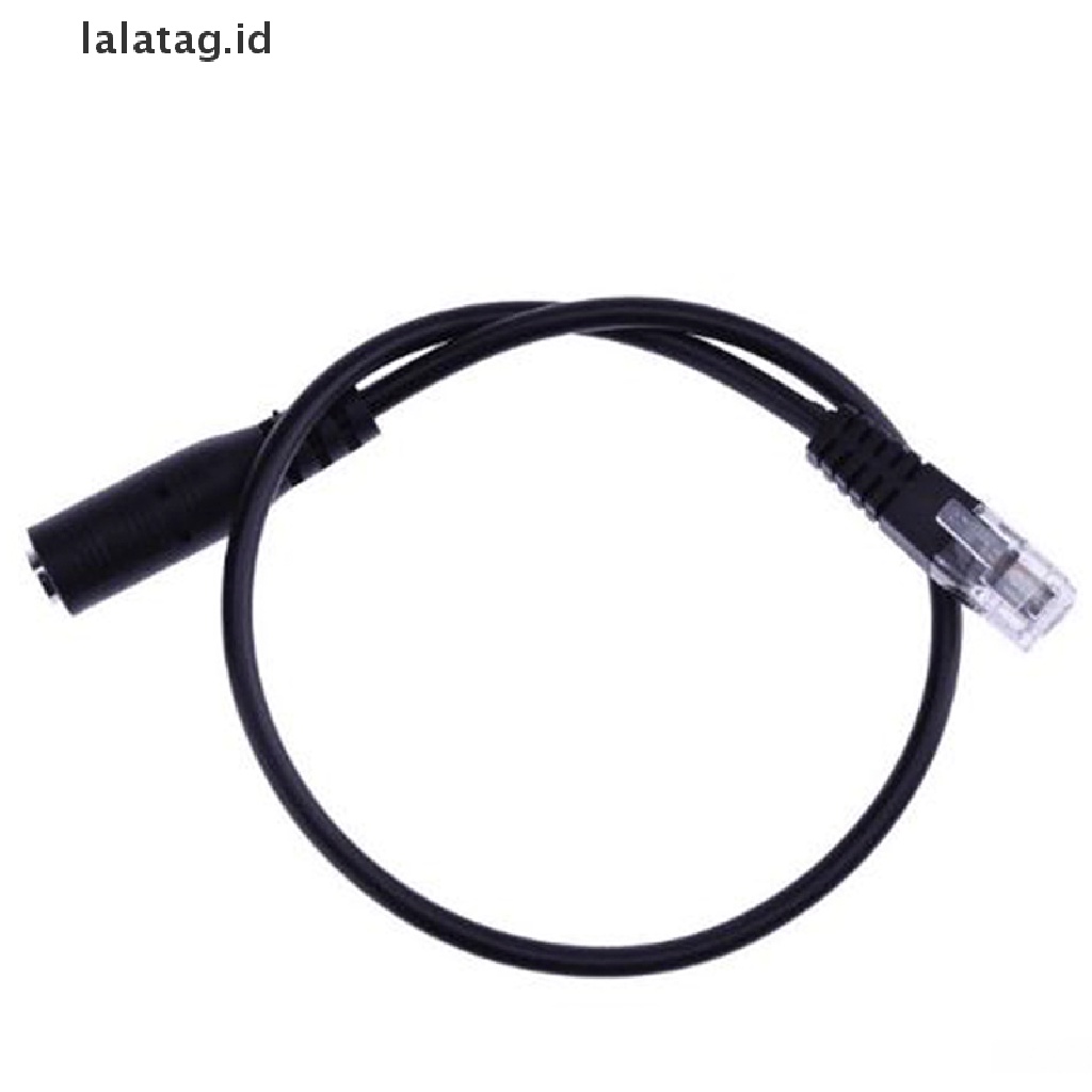 (Flyag) Kabel Adapter Headset Buddy 3.5mm Ke RJ9 Untuk Smartphone