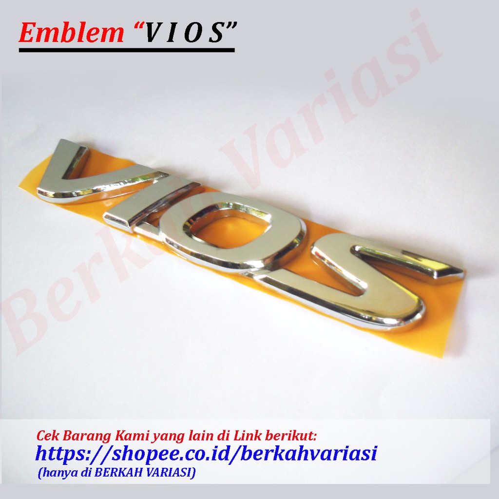 Emblem VIOS Bagasi Belakang - Original