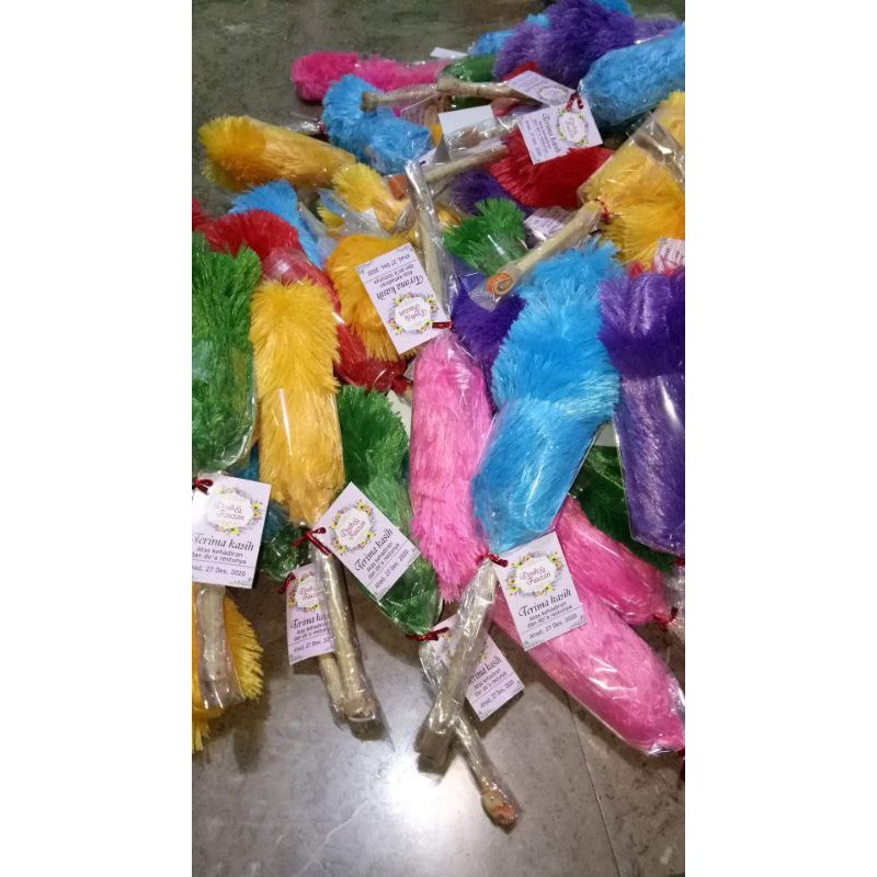 souvenir nikah/kado kemoceng mini