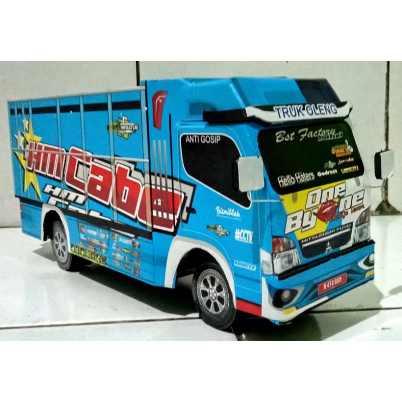 miniatur truk oleng HM cabe