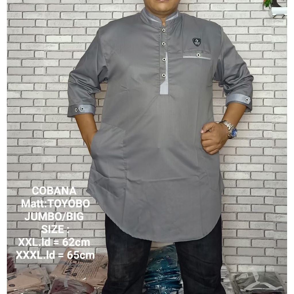 Koko COBANA Premium Big Size Jumbo XXL XXXL / Koko Qurta Premium Big Size Terlaris - baju bapak leng