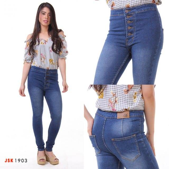 size 31-34 SALE JSK 1901 1902 1903 1907 1108 High waist jeans panjang