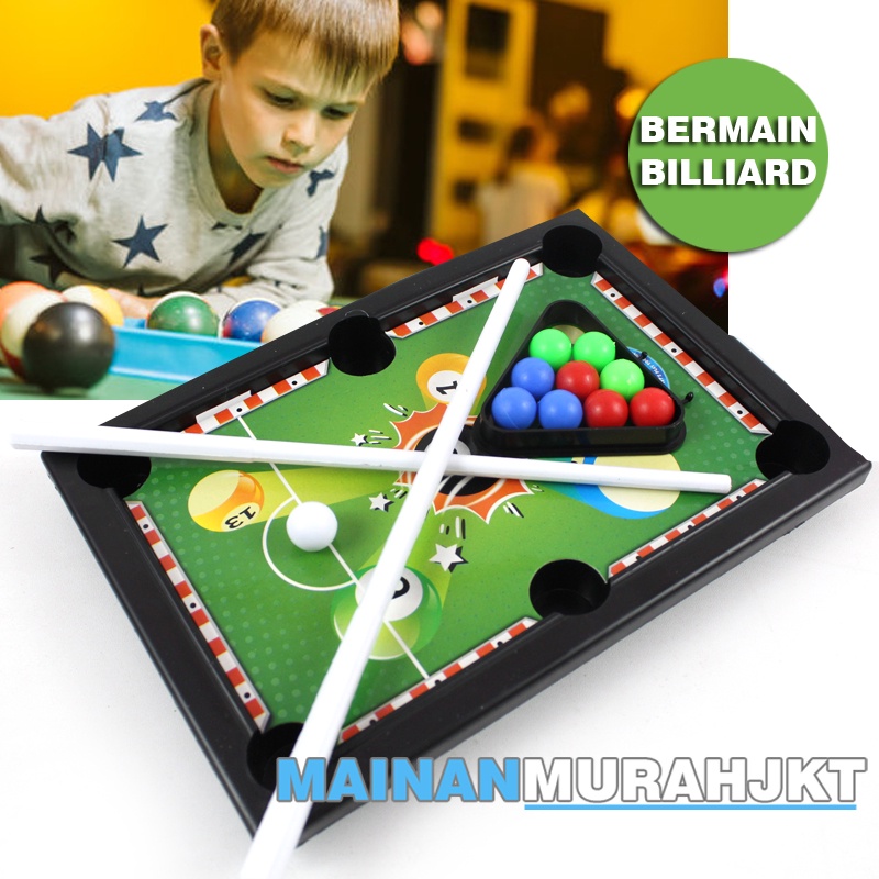 MAINAN ANAK MURAH WAVE BILLIARDS ST2583 MAINAN BOLA BILLIARDS SET LENGKAP MEJA BILLIARD