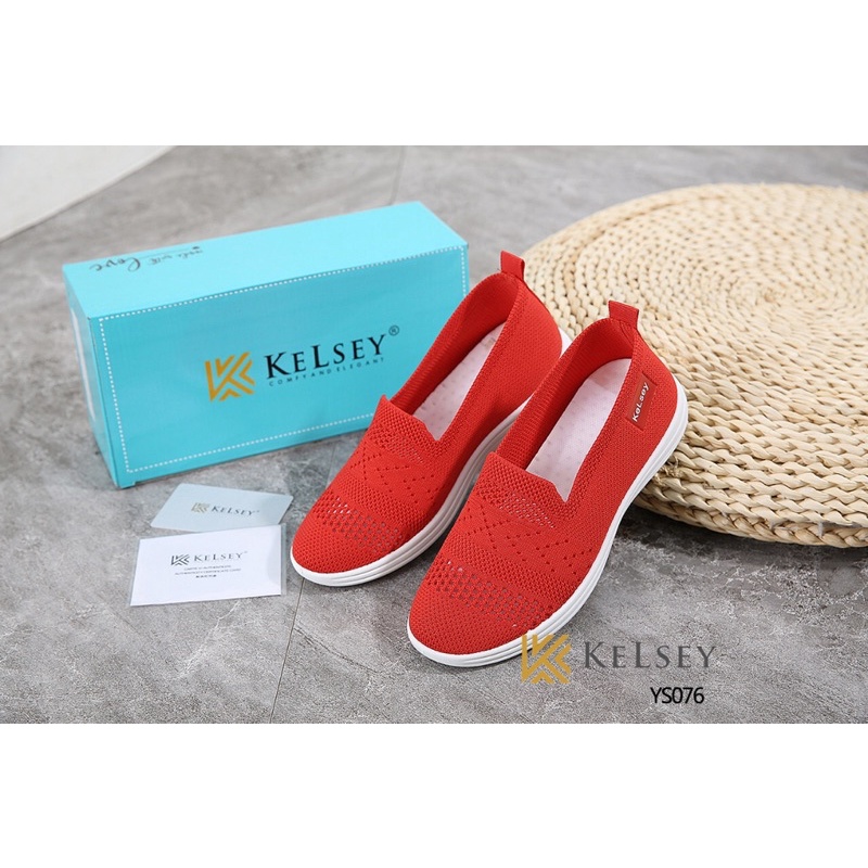 Kelsey  Sepatu Flyknit Flat Shoes Wanita  YS076