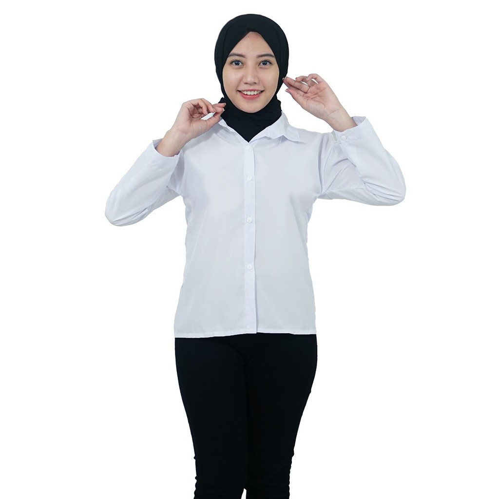 RD FASHION - KEMEJA DIAN/ KEMEJA  LUMINA BASIC / COMFY SKOLDER / KEM BASIC / KEMEJA POLOS-PUTIH/BW