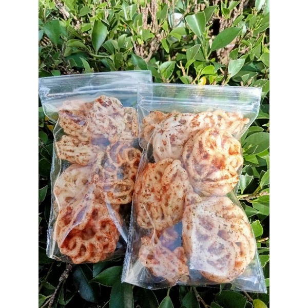 

krupuk bantet pedas daun jeruk