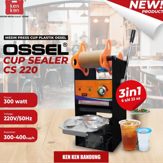 populer] Mesin Cup Sealer Manual Ossel Mesin Cup Sealer 22OZ Mesin Press Gelas
