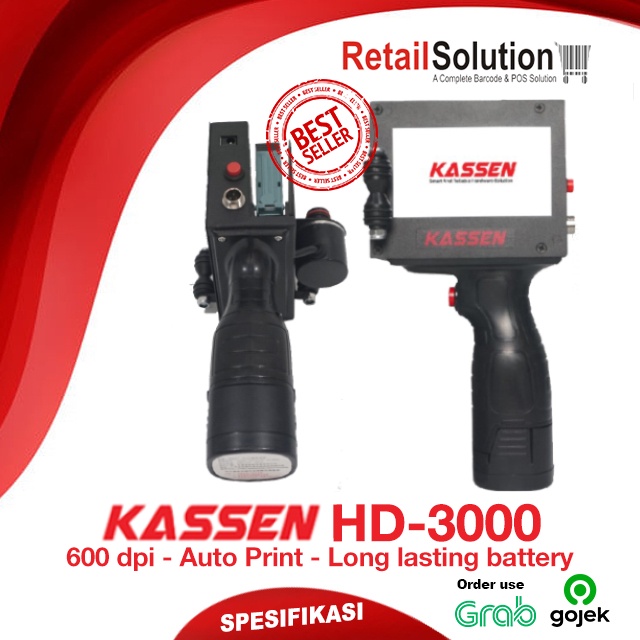 Smart Printer Portable Handheld Inject - Kassen HD3000 / HD-3000