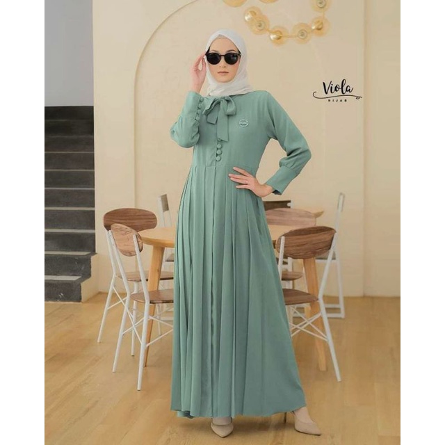 GAMIS HASEENA DRESS ORY VIOLA HIJAB GAMIS MUSLIMAH MODERN KEKINIAN