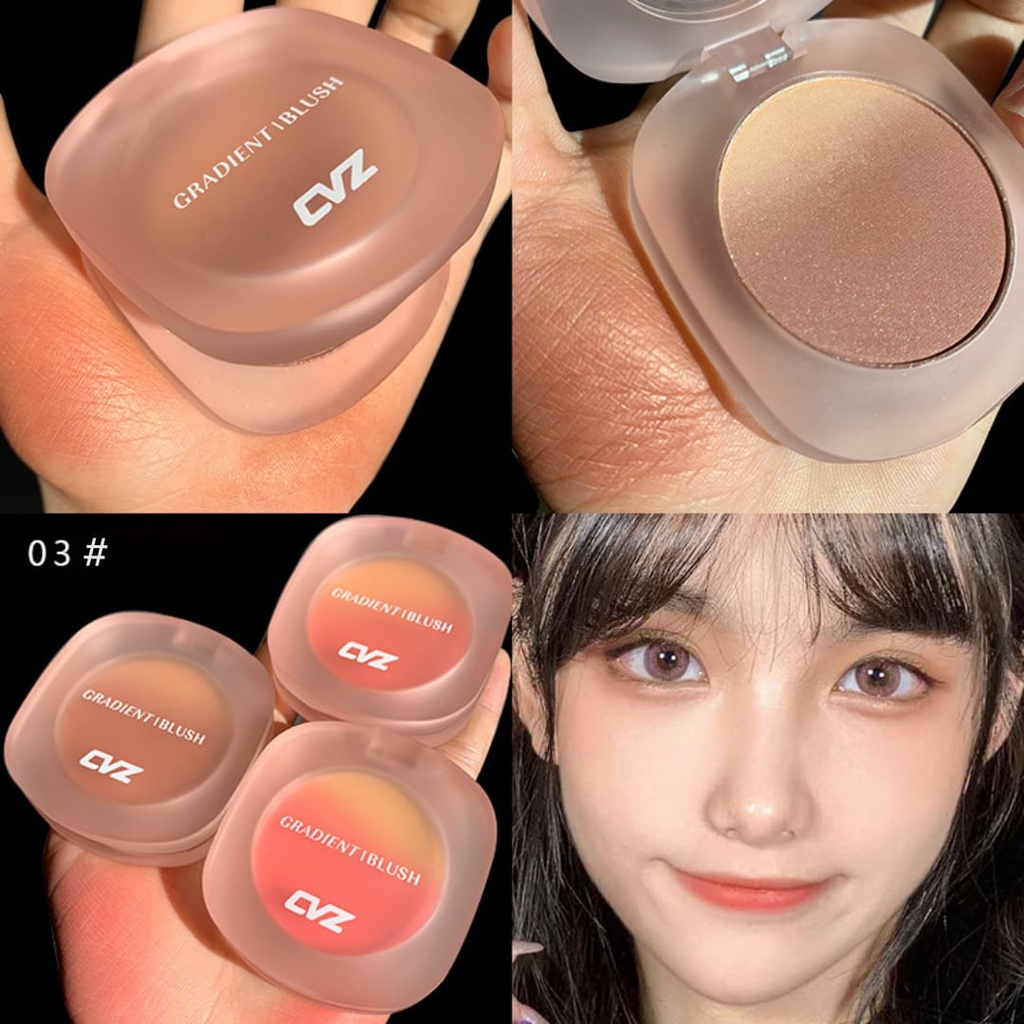 HARGA MURAH!!! REKOMENDASI Gradient Blush On CVZ dengan warna yang cantik/membuat pipi menjadi bersinar