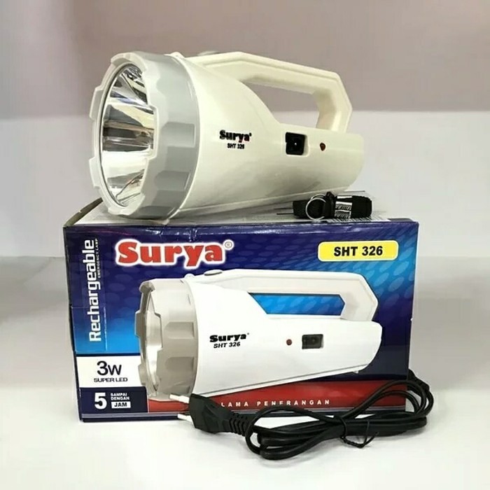 Senter Surya 326 Sorot saja tanpa emergency senter tanpa emergency senter charge surya SYT 326 cas