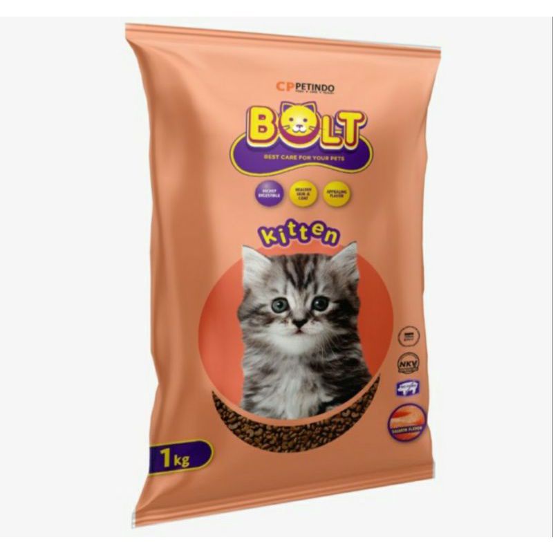 Makanan Kucing Bolt Mother Kitten Dry Food Cocok Untuk Anak Kucing 0-12 Bulan dan Kucing Hamil Menyusui