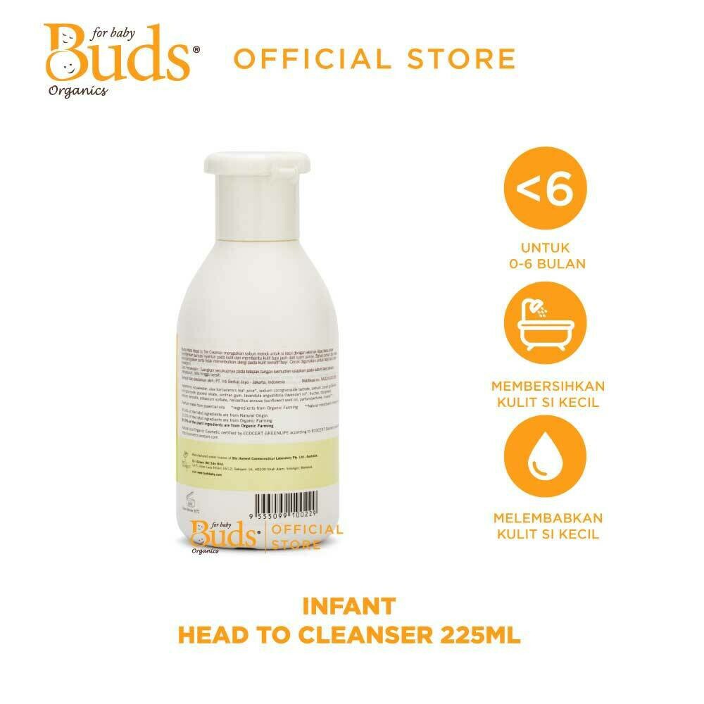 Buds Everyday Organics - Infant Head To Toe Cleanser 225ml