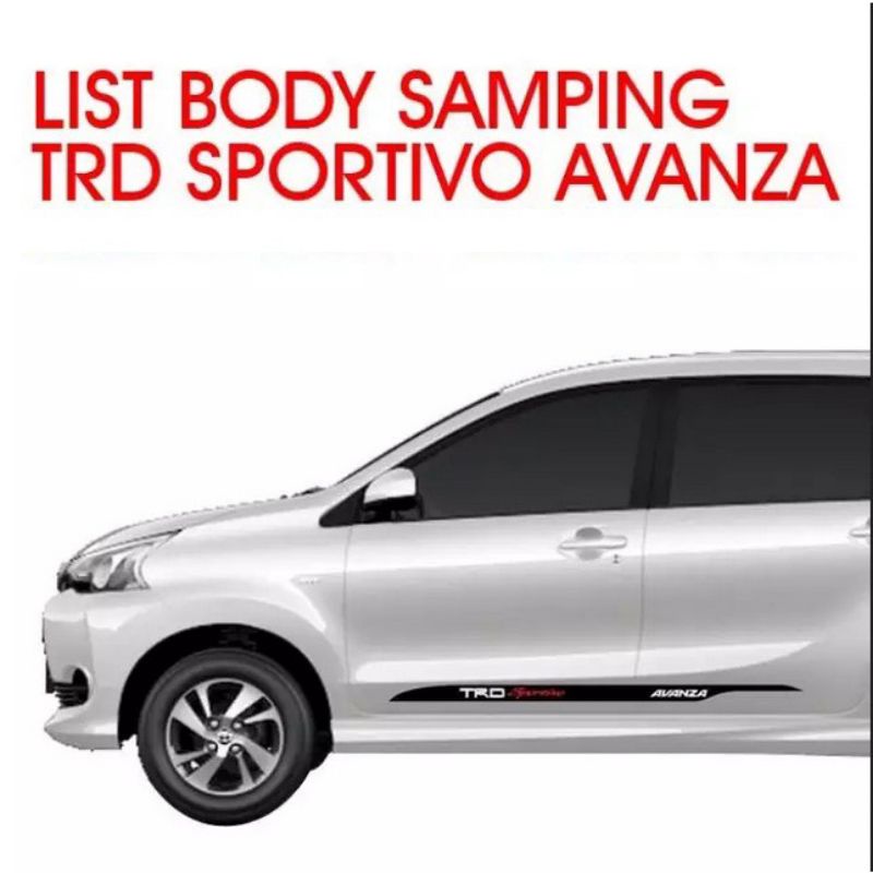 stiker mobil list TRD Sportivo Avanza Toyota terlaris