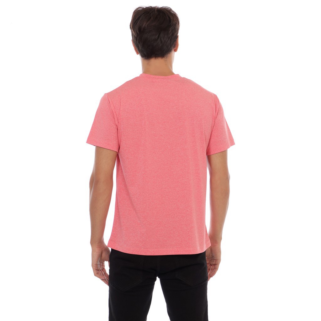 BlueButton Neck T-Shirt Peach