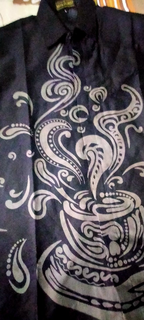 Kopi Hijau Kemeja Batik Pria Full Furing Bahan Katun Halus Primisima