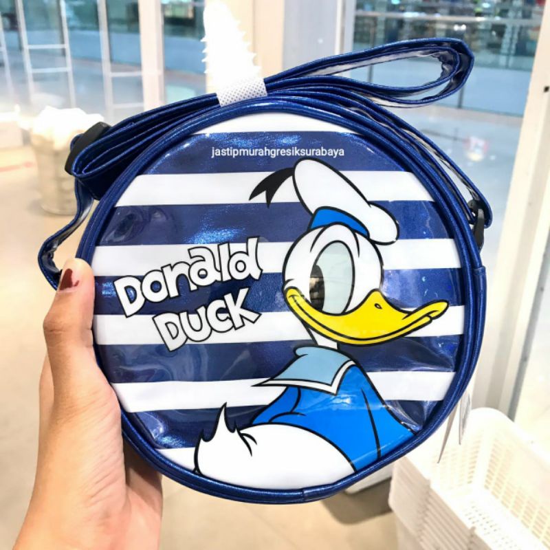 TAS ANAK MINISO SLINGBAG MINISO TAS DONALD DUCK MINISO TAS BULAT MINISO