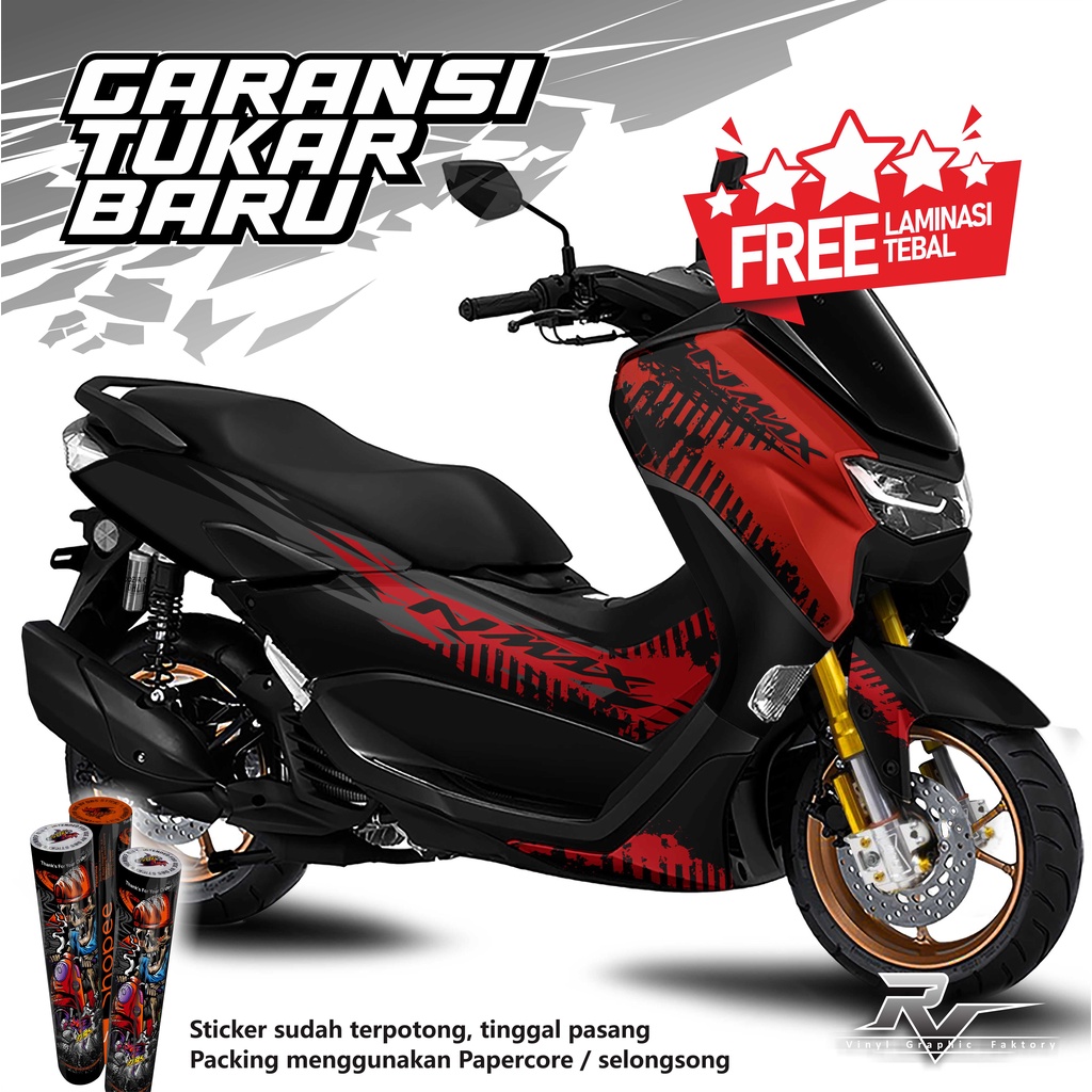 n16 Decal Sticker / stiker Nmax 2022 / nmax old Custom Full body - setriping striping