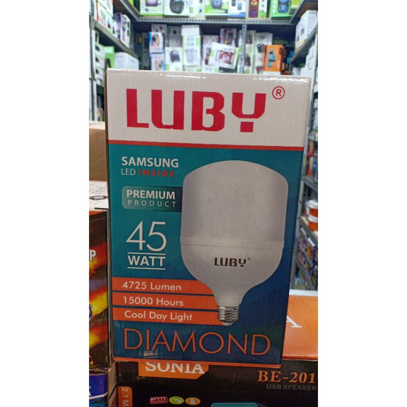 Lampu Led Capsule Luby Diamond 45 Watt Cahaya Putih