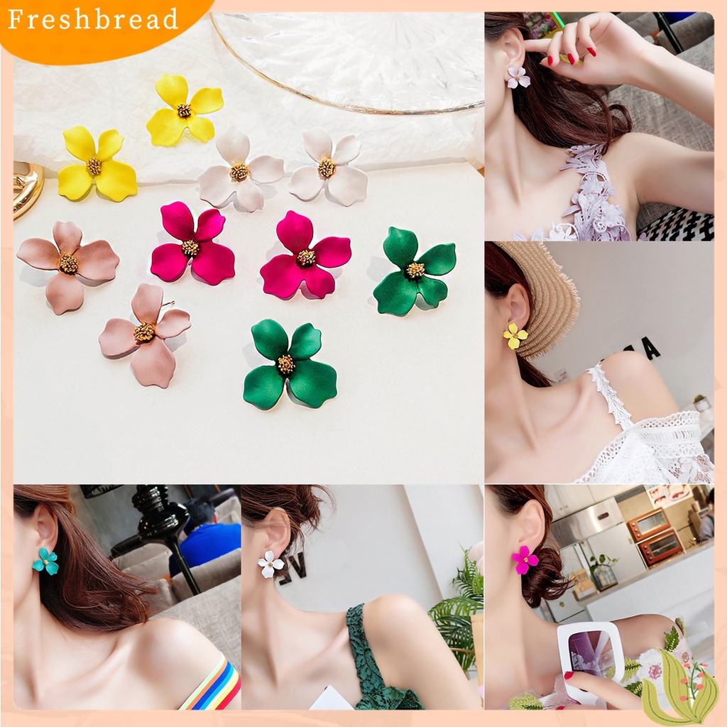 【 Fresh 】 2Pcs Anting Tusuk Bentuk Bunga untuk Wanita