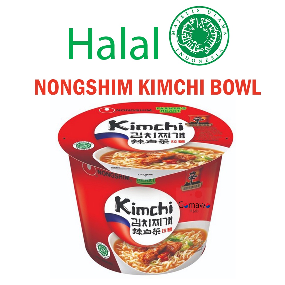 

MIE INSTAN NONGSHIM KIMCHI CUP BOWL NOODLE HALAL MUI