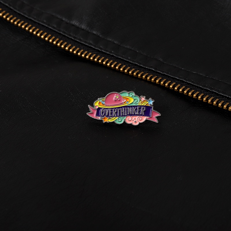 Bros Pin Enamel Desain Planet Pelangi Untuk Koleksi Tas Ransel