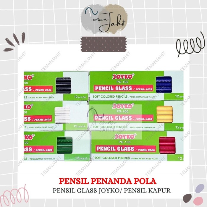 

Kusus Hari Ini Pensil Kaca Joyko/Pensil Dermatograph / Pensil Kapur Joyko Promo