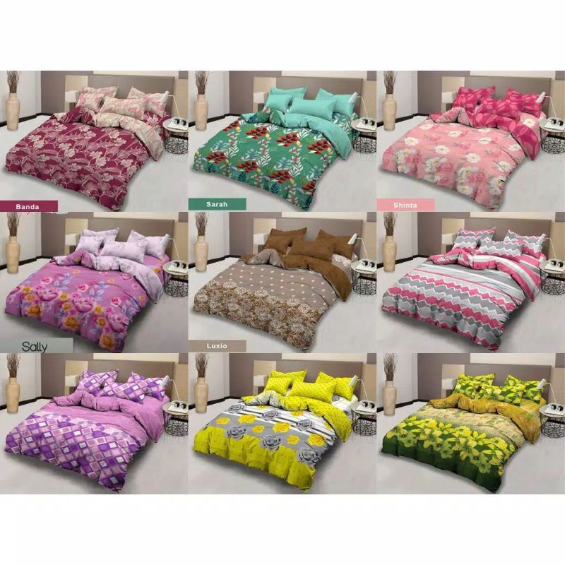 Bed Cover Set Seprei Rumbai Lady Rose 200x180 200x160