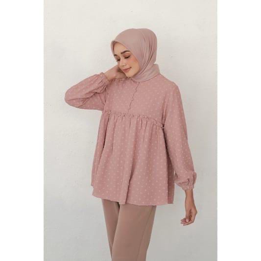 GZB Fashion Blouse Wanita Kekinian Terbaru /  Vivia Blouse / Kinan Blouse  / Blus  / Baju Atasan Wan