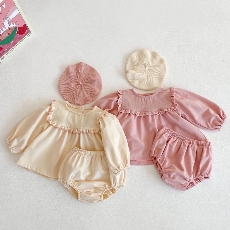 Carina set / setelan baju bayi perempuan