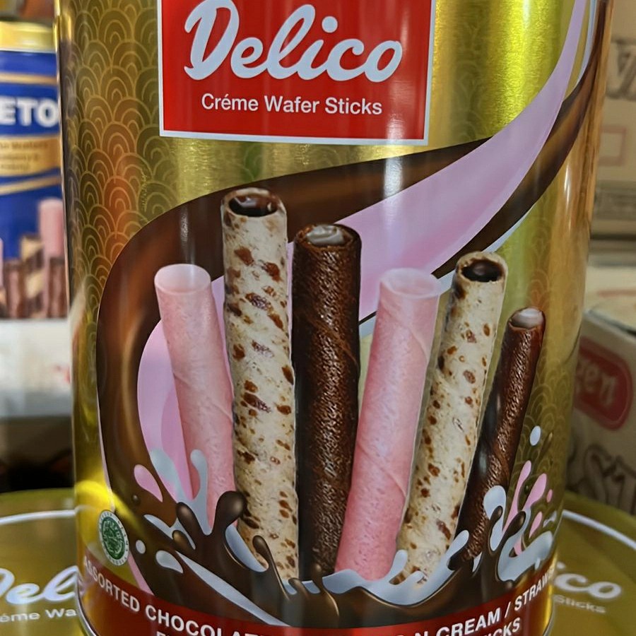 

DELICO KEMASAN BARU/ Rondoletti KEMASAN LAMA Cream wafer roll 800gr