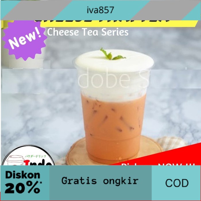 

PROMO Bubuk Minuman Cheese Thai tea 1Kg / Bubuk Cheese Thai Tea 1Kg GRATIS ONGKIR