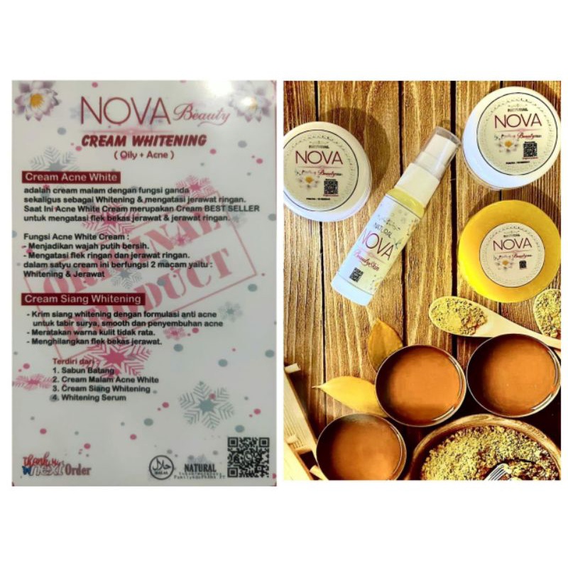Paket Daily white Glow_Nova BeautySkin skincare terlaris dan pembersih muka termurah terbaru