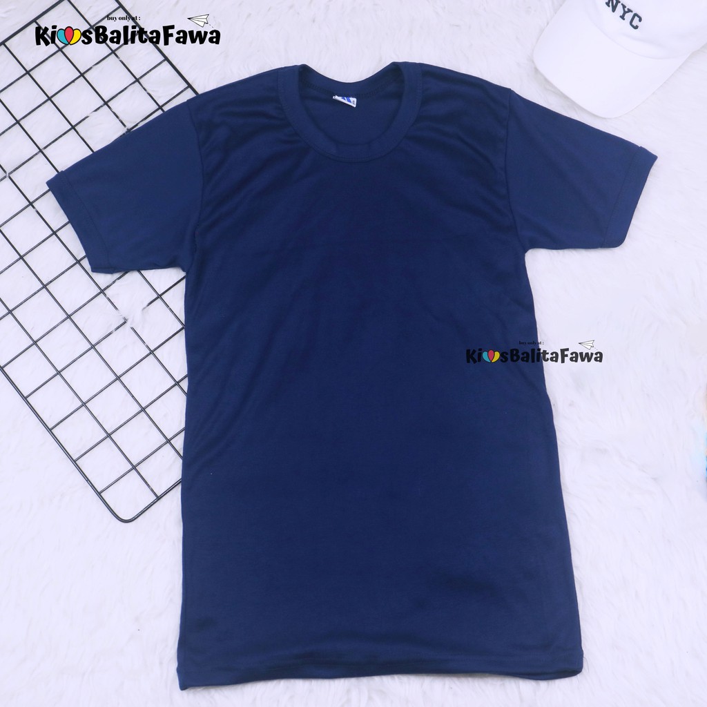 Kaos Pria Lengan Pendek fit to L / Oblong Shirt Polos Cowok Baju Atasan KATUN Stretch Adem Murah