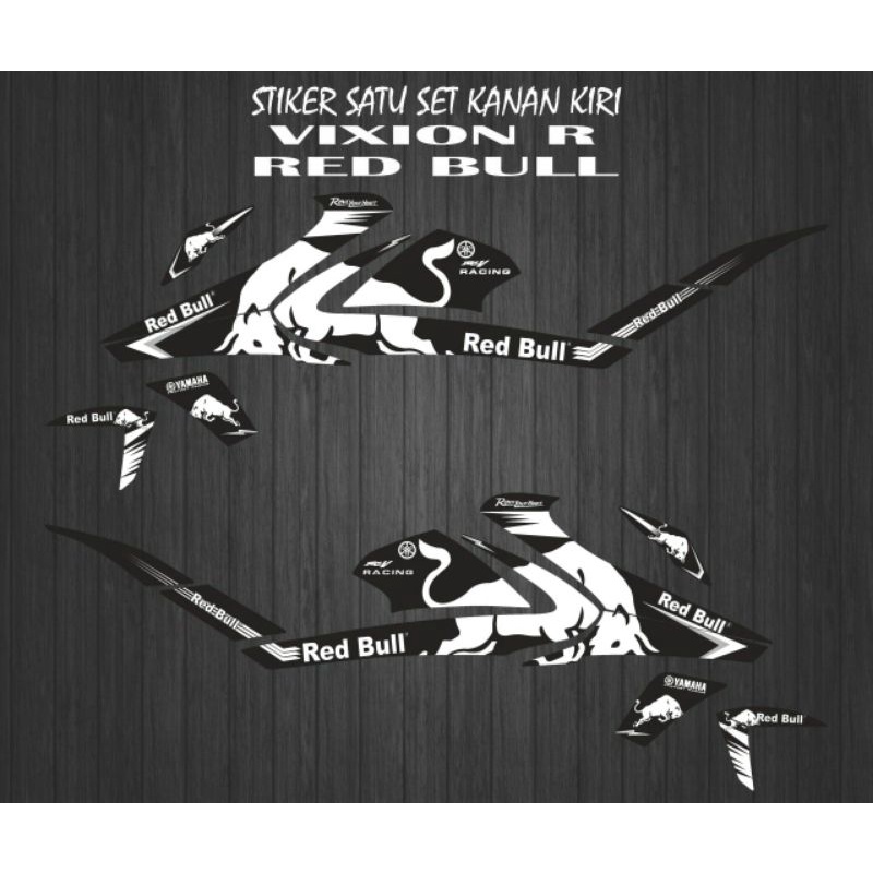 stiker striping decal variasi VIXION R RED BULL