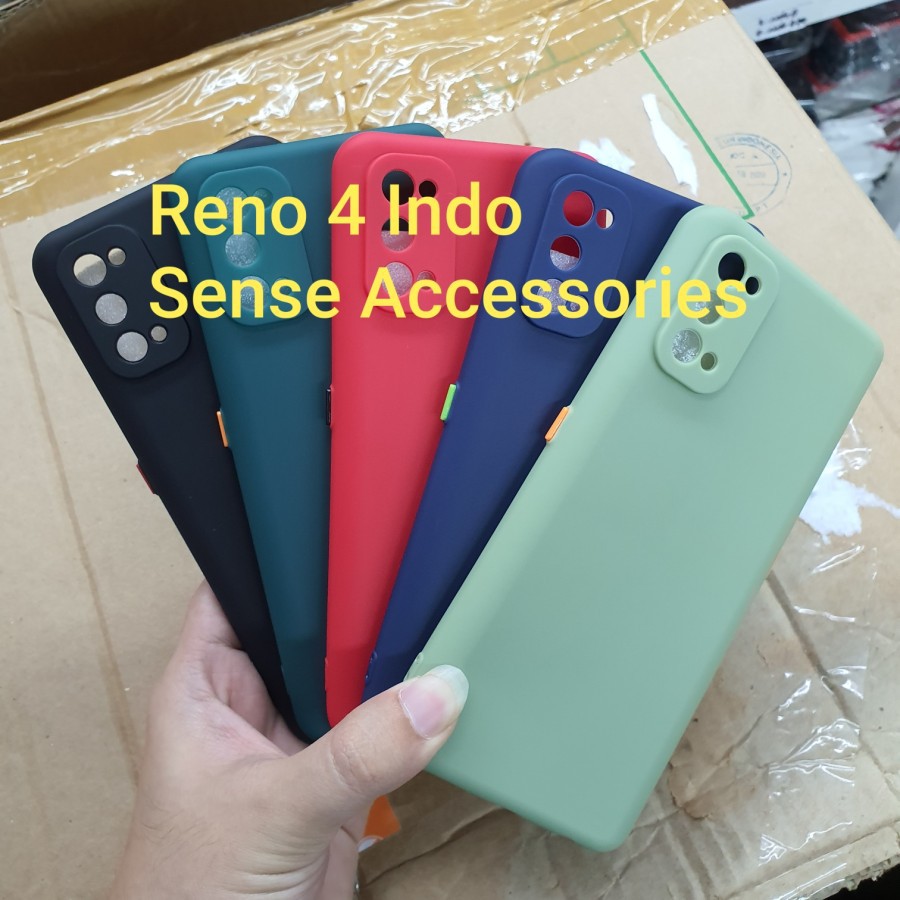 RENO 4 INDO 4F 4 PRO RENO 5 Soft Case Candy Proctector Camera Silicon Warna Premium